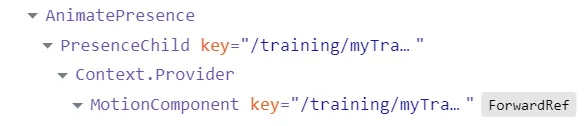 DevTools hierarchy
