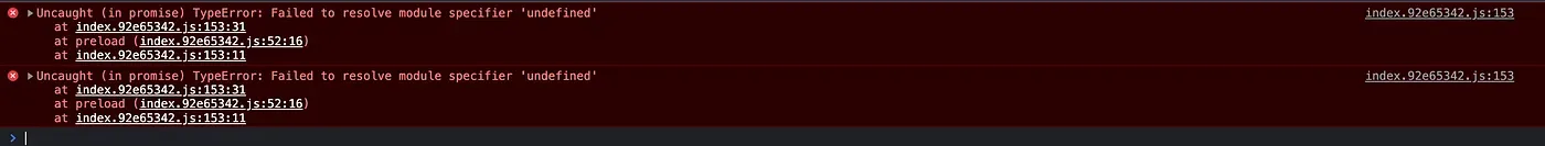 Error in similar case will look like this